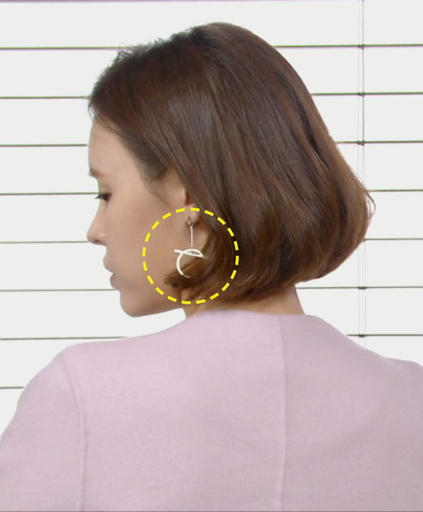 [구재이착용] O-ring bar layered earrings