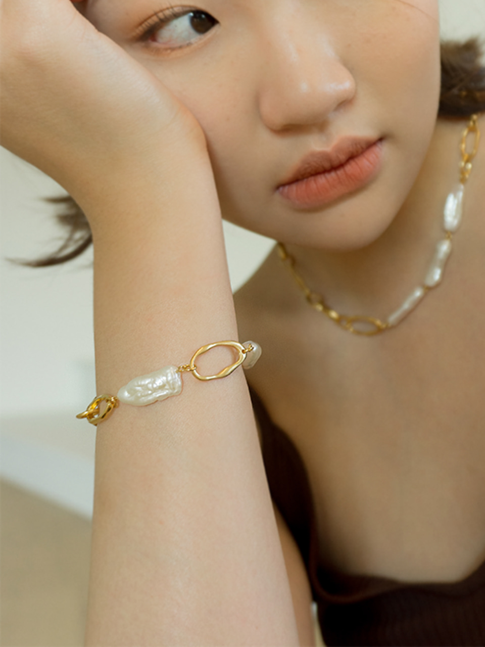 pearl shaped bracelet-mix